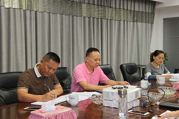 公司黨支部舉行“三會一課”黨員活動